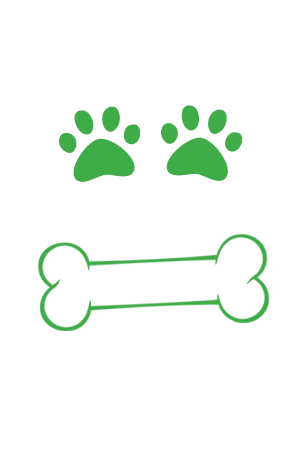 Dog Paws and Bone Icons