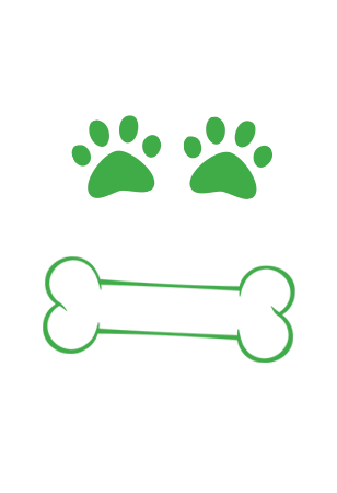 Dog Paws and Bone Icons